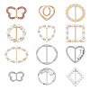 12Pcs 12 Styles Alloy Buckles AJEW-TA0003-44-1