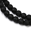 Synthetic Lava Rock Beads Strands G-S397-D01-10mm-3