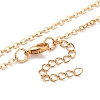 Brass Pave Clear Cubic Zirconia Cable Chain Hexagon Pendant Necklaces for Women LS-NJEW-U006-02C-KCG-3