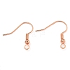 Brass Earring Hooks KK-Q362-RG-NF-1