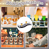 12 Holes S Shaped Transparent Acrylic Wine Glass Organizer Holder with Black Base ODIS-WH0019-13-6