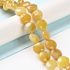 Natural Topaz Jade Beads Strands G-K357-B05-01-3