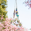3Pcs 3 Colors Glass Teardrop Pendant Decorations FIND-SP0002-52-4