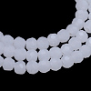 Imitation Jade Glass Bead Strands GLAA-R166-8mm-03A-1