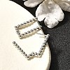 304 Stainless Steel Hoop Earrings for Women EJEW-M068-08A-P-3