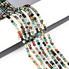Natural Multi-Color Agate Beads Strands G-T143-02-1