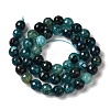 Dyed & Heated Natural Dragon Veins Agate Beads Strands X-G-P539-A01-28-3