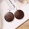 Alloy Wood Dangle Earrings FS-WG9E4F8-03-1