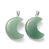 Natural Green Aventurine Pendants G-Z022-02M-2