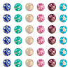 96Pcs 6 Styles Dyed Natural and Synthetic Imperial Jasper Dyed Beads G-TA0002-40-3