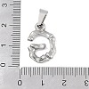 Non-Tarnish 304 Stainless Steel Pendants STAS-F235-01P-G-3