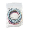 32Pcs 8 Colors Steel Wire Bracelet Cord DIY Jewelry Making TWIR-FS0001-02-6