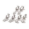 Non-Tarnish 3 Pairs 3 Styles 304 Stainless Steel Hoop Dangle Earrings for Women EJEW-K279-09B-P-2