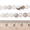 Natural Dendritic Agate Beads Strands G-C011-6mm-01-5