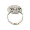 Adjustable Brass Ring Components KK-J110-P-NF-2
