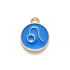 Alloy Enamel Pendants ENAM-S124-01A-02G-2