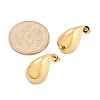 304 Stainless Steel Teardrop Stud Earrings EJEW-R008-01G-5