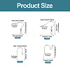 40Pcs 4 Styles 304 Stainless Steel Earring Hooks STAS-TADJ0001-05P-3