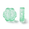 Transparent Spray Painted Glass Beads GLAA-I050-02C-3