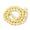 Ombre Effect Dyed Electroplate Opaque Glass Beads Strands EGLA-Q130-01A-23-3