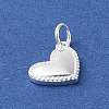 925 Sterling Silver Heart Charms STER-K181-02S-2