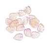 Two-Tone Transparent Glass Charms GLAA-H016-15V-1