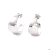 Non-Tarnish 304 Stainless Steel Chunky C-shape Stud Earrings EJEW-P198-06P-1