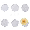 Boutigem 6Pcs 6 Style Silicone Flower Cup Mat Molds Sets DIY-BG0001-21-1