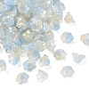 Transparent Glass Beads Caps GLAA-B028-01K-1