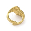 304 Stainless Steel Open Cuff Rings for Women RJEW-K258-10G-4