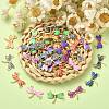 45Pcs 9 Colors Insect Theme Alloy Enamel Connector Charms ENAM-CJ0003-83-5