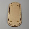 Oval PU Leather Knitting Crochet Bags Nail Bottom Shaper Pad PURS-WH0001-62A-2