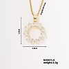 Hip-hop Street Style Unique Fashion Sunflower Brass Crystal Rhinestone Pendant Necklace with Cable Chain for Women Girl UD9662-1-1