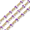 Enamel Oval Link Chains CHC-K014-10G-05-1
