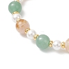 Clover Brass Charm Bracelets BJEW-JB12862-4