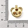 Brass Micro Pave Cubic Zirconia Pendants KK-P336-02A-G-3