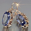 Alloy Cubic Zirconia Dangle Earrings FS-WGEFC92-02-2