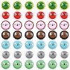 5Pcs Fuuny Painted Glass Beads Enamel Beads LAMP-YW0004-05A-2