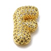 Brass with Cubic Zirconia Pendants KK-Q818-02F-G-1