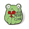 Hold Myself Close Heart Cute Frog Alloy Enamel Pin Brooch for Backpack Clothes JEWB-R004-05EB-04-1