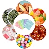 50Pcs 5 Colors Rectangle Plastic Yin-Yang Resealable Packaging Bags ABAG-YW0001-06-6