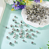 100Pcs 10 Styles Tibetan Style Alloy European Beads FIND-PJ0001-36-6