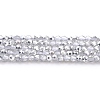Transparent Electroplate Glass Beads Strands LS-GLAA-H021-01A-HP06-2
