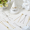 10Pcs 2 Colors Rack Plating Brass Chain Bracelet Making KK-BBC0021-96-4