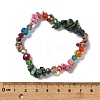 3Pcs Bohemia Style Natural Turquoise & Glass Beaded Stretch Bracelets for Women BJEW-S178-03-5