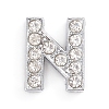 Alloy Slide Charms LS-ALRI-WH0005-09N-P-1