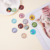   Printed Picture Glass Cabochons GGLA-PH0005-25mm-002-4