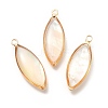 Brass Enamel Pendants KK-K252-10G-01-1