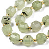 Natural Prehnite Beads Strands G-T131-78B-3