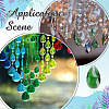 10Pcs Glass Pendants GLAA-ME0001-16B-5